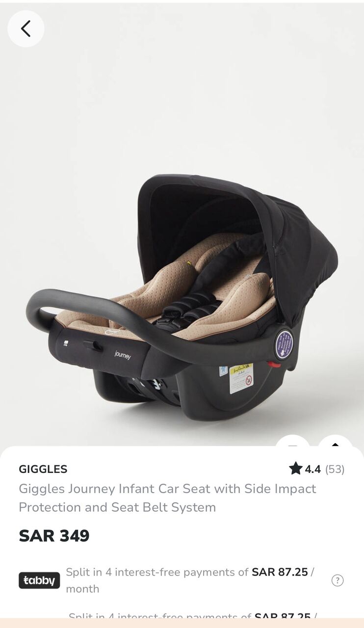 Riyadh, Baby & Kid Stuff, SAR 150,  Giggles Car Seat For Sale