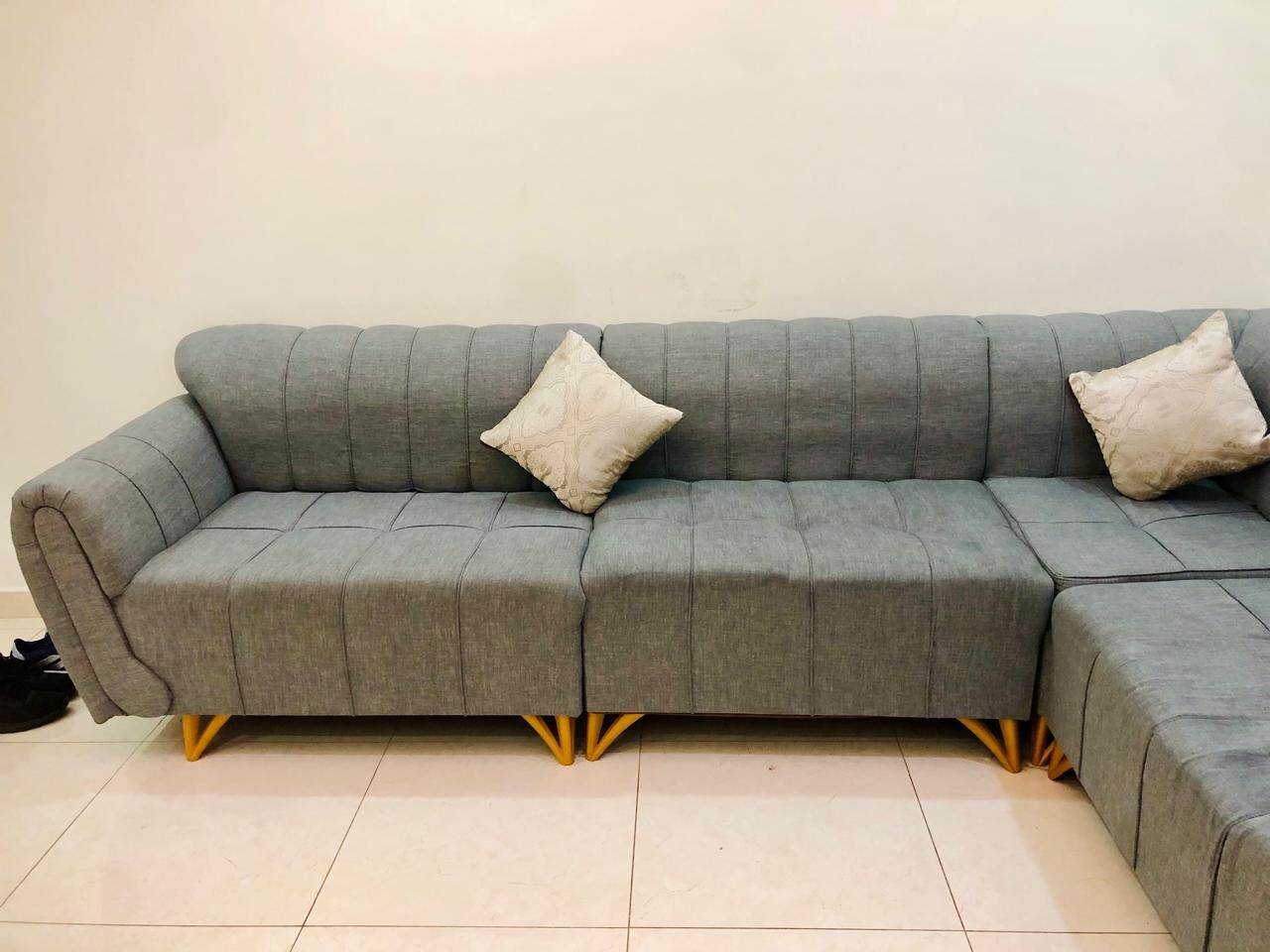 Al Khobar Al Shamalia, Furniture, SAR 400,  L Shape 7 Seater Sofa For Sale Selling Urgently Reason Is Relocation