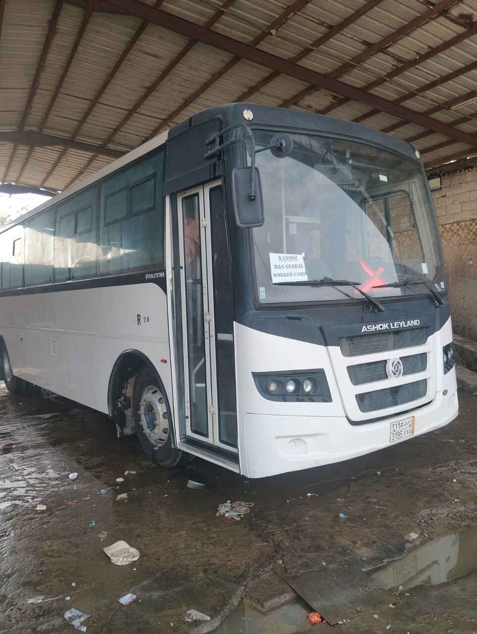 Al Jubail Al Balad, Equipment Rental, 64 Seater Ashok Leyland Bus With Driver 2025 Model