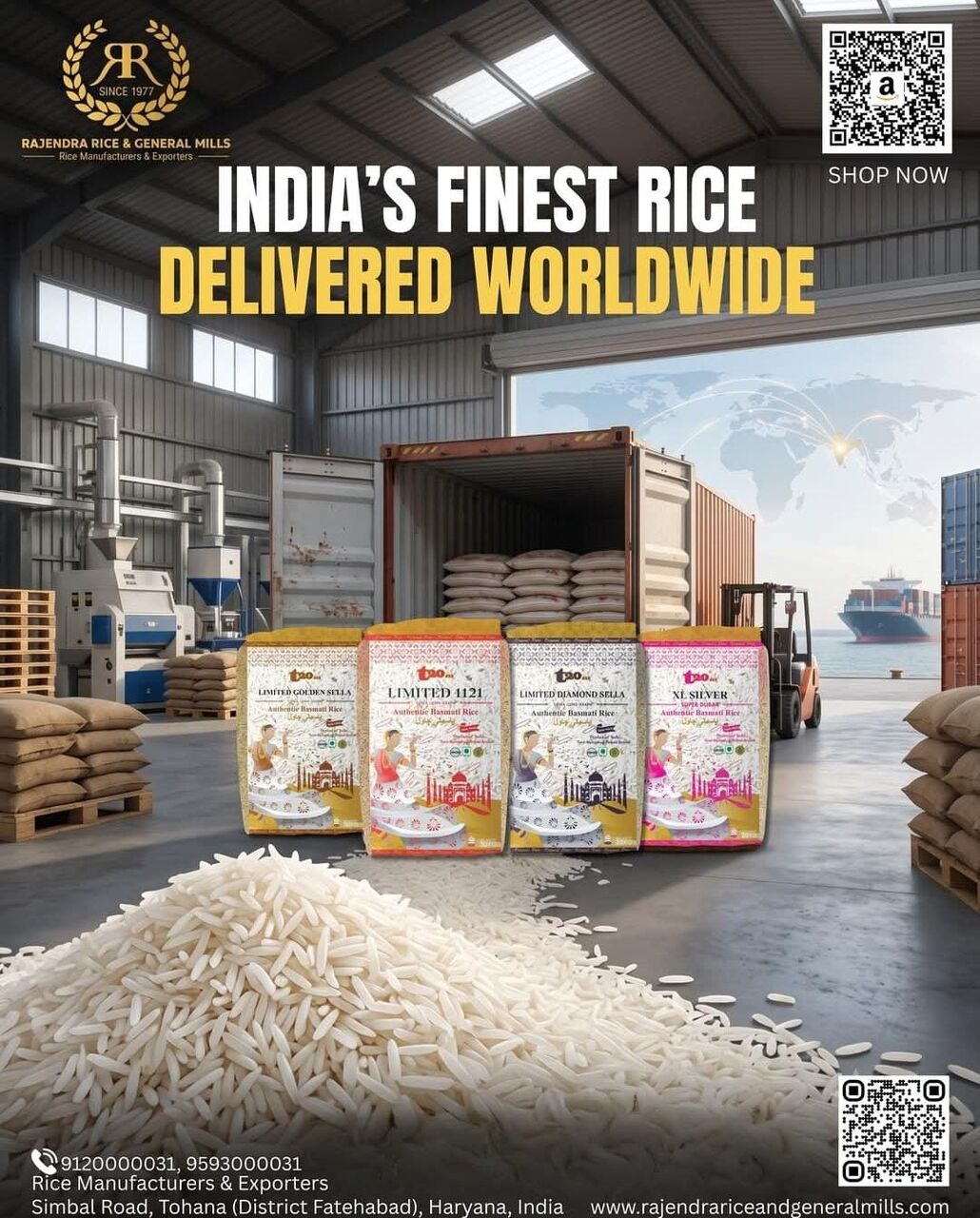 Haryana, Business, Trusted Rice Mills In Haryana | Rajendra Rice & General Mills