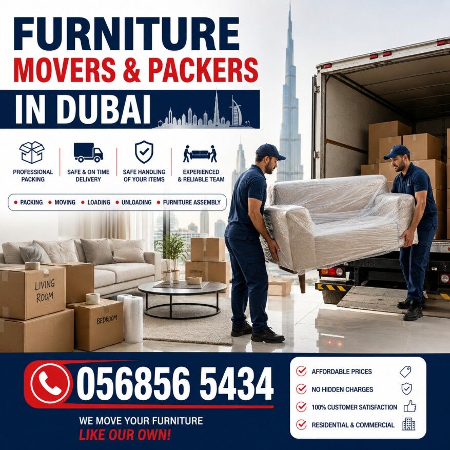 Dubai, Labor/Moving, Furniture Movers & Packers | Fast, Safe & Professional Service