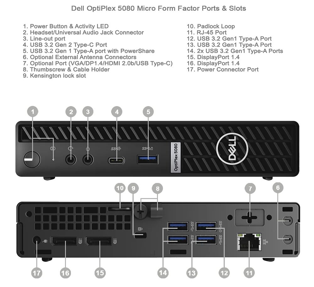 Al Malaz, Computers, SAR 800,  Dell OptiPlex 5080 Mini PC With Monitor