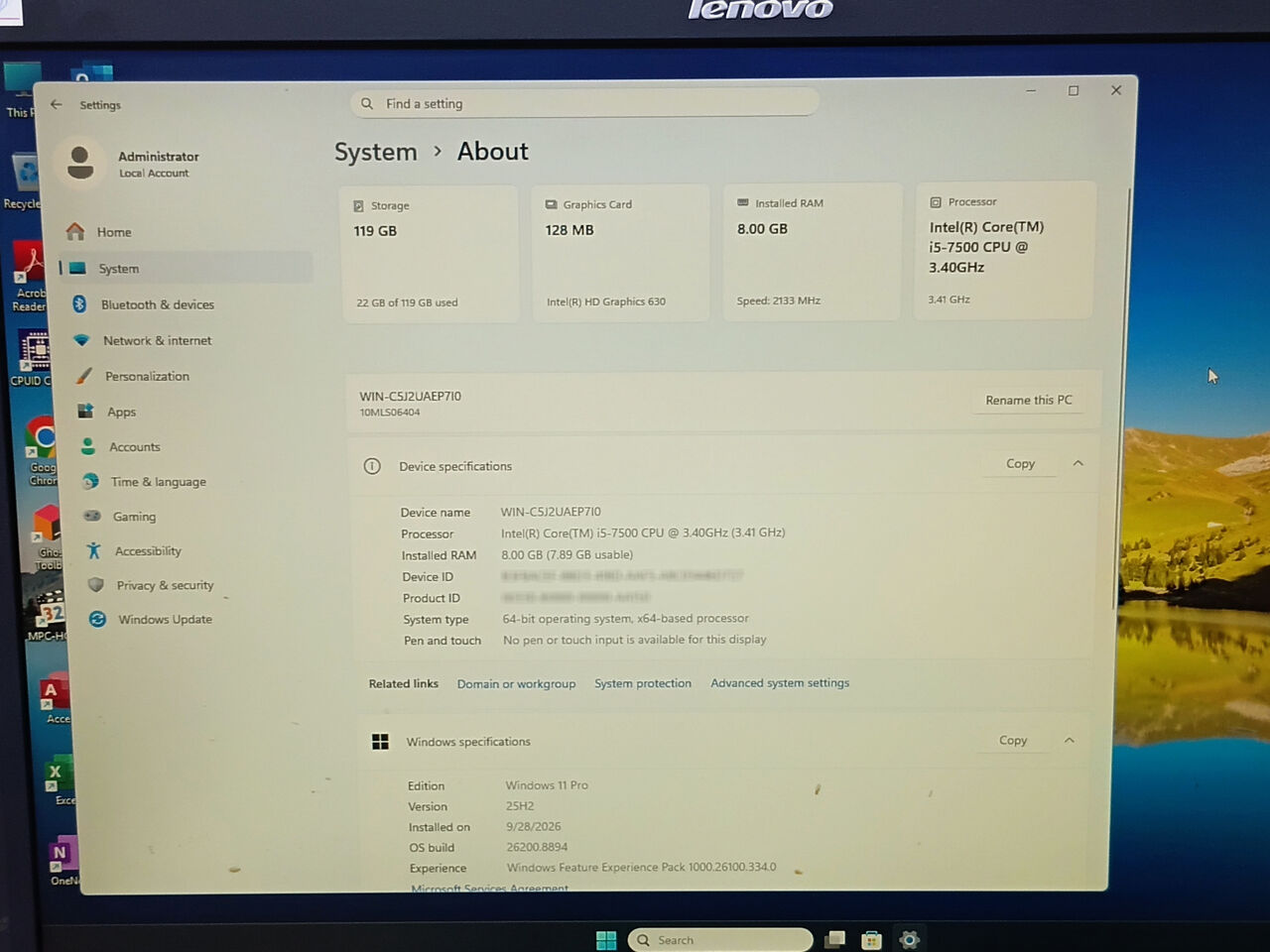 Riffa, Computers, BHD 73,  Lenovo SFF Core I5 7th Gen Desktop Set | 22 Inch Monitor | Fast NVMe SSD - Only 73 BD!