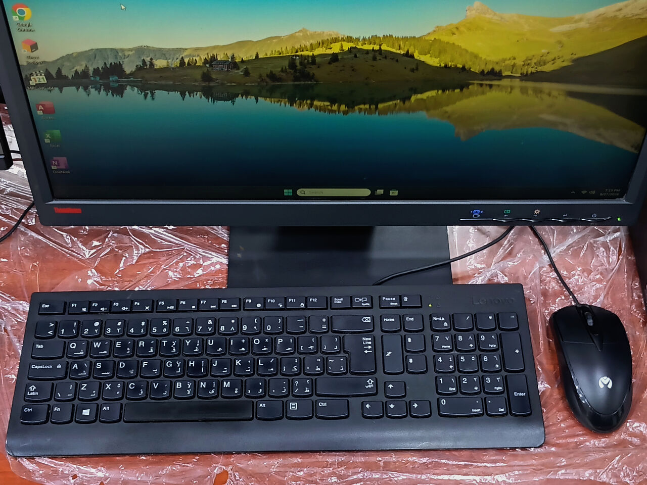 Riffa, Computers, BHD 73,  Lenovo SFF Core I5 7th Gen Desktop Set | 22 Inch Monitor | Fast NVMe SSD - Only 73 BD!