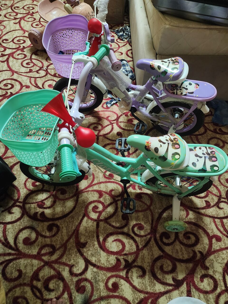 Riyadh, Baby & Kid Stuff, SAR 250,  Two Kids Bicycle With Baby Chairs And Baby Toy Car