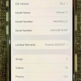 Jeddah, Mobile Phones, SAR 3200,  IPhone 17 256GB &ndash; US Version (eSIM Unlocked) + Original Back Cover