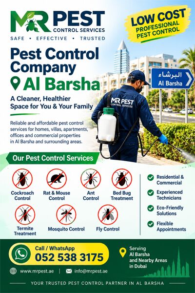 Al Barsha, Pest Control, Low Cost Pest Control Company Al Barsha 0525383175