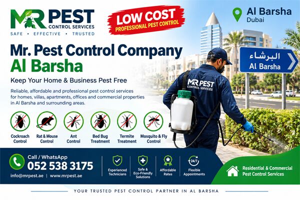 Al Barsha, Pest Control, Low Cost Pest Control Company Al Barsha 0525383175