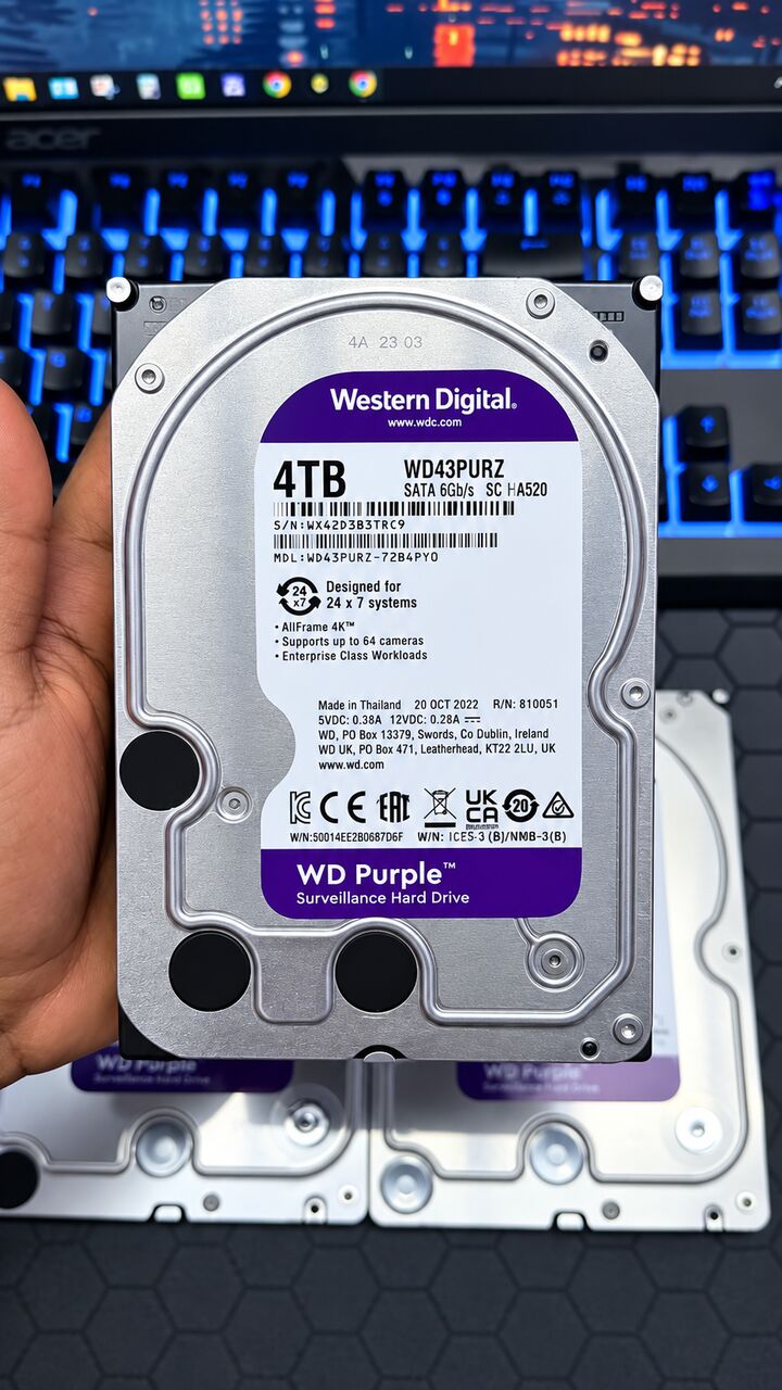 Manama, Electronics, BHD 20,  WD Purple 4TB Surveillance Hard Drive