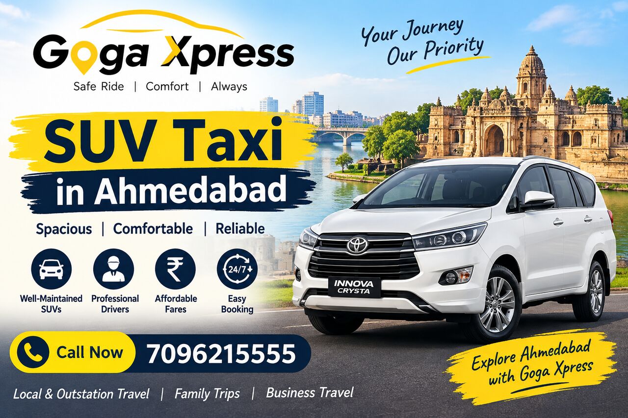 Ahmedabad, Travel, Hire SUV Taxi In Ahmedabad