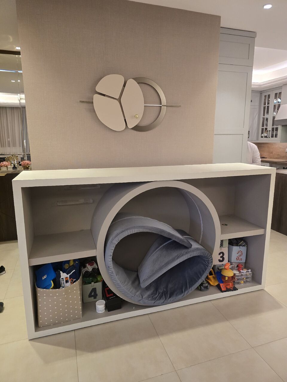 Al Yasmin, Furniture, SAR 1000,  Storage Unit With A Cozy Built-in Circular Reading Nook