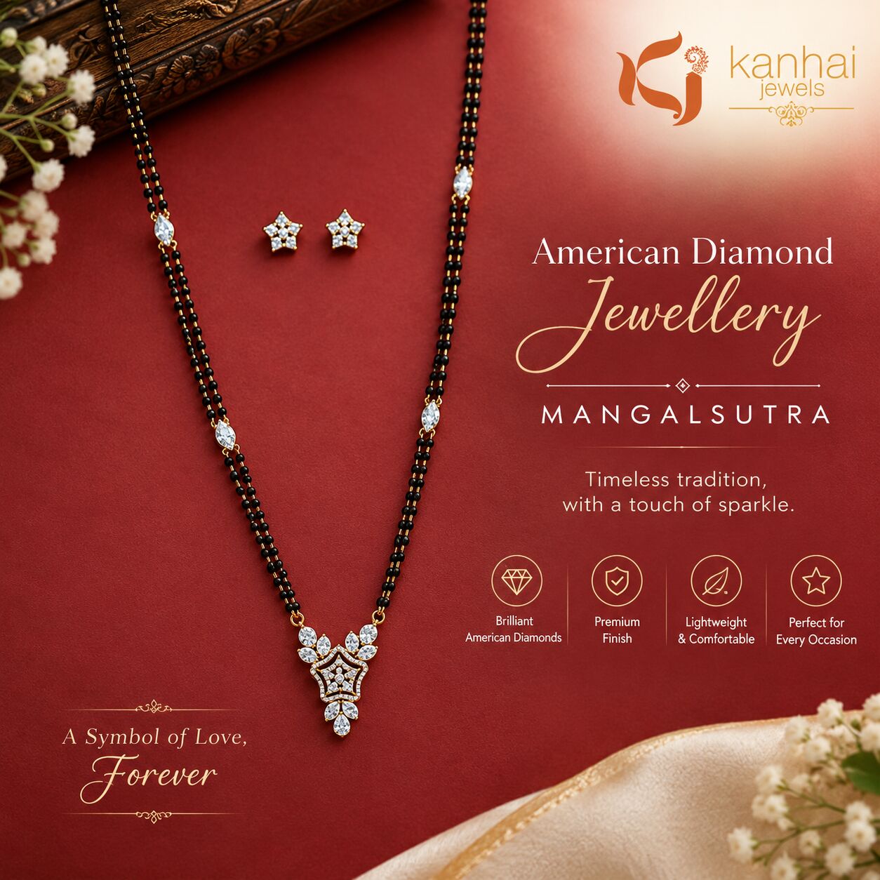 Mumbai, Jewelry, American Diamond Jewellery Mangalsutra &ndash; Elegant Designs For Every Occasion