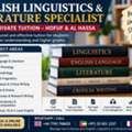English Linguistics & Literature Specialist | Expert Private Tuition &ndash; Hofuf & Al Hassa