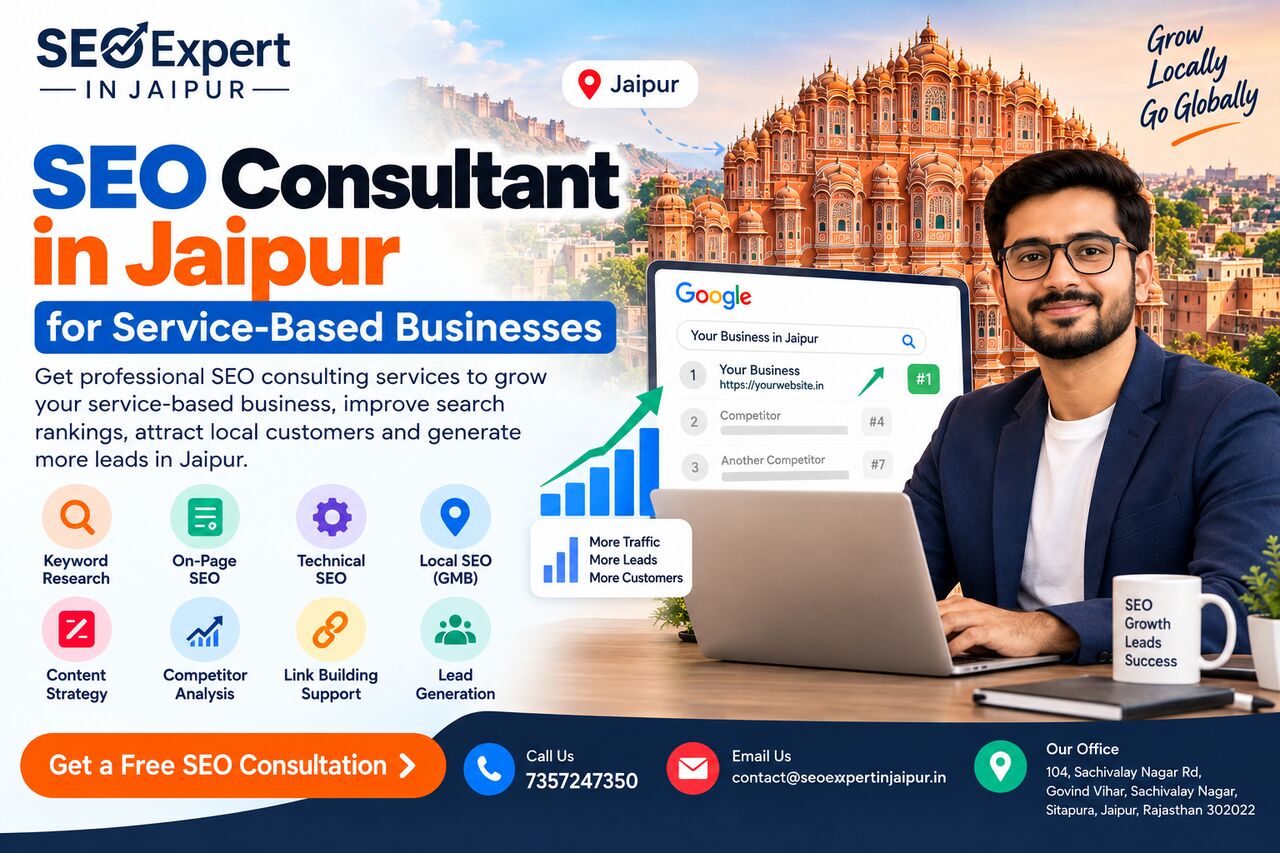Jaipur, Graphic Design, SEO Consultant In Jaipur For Service-Based Businesses