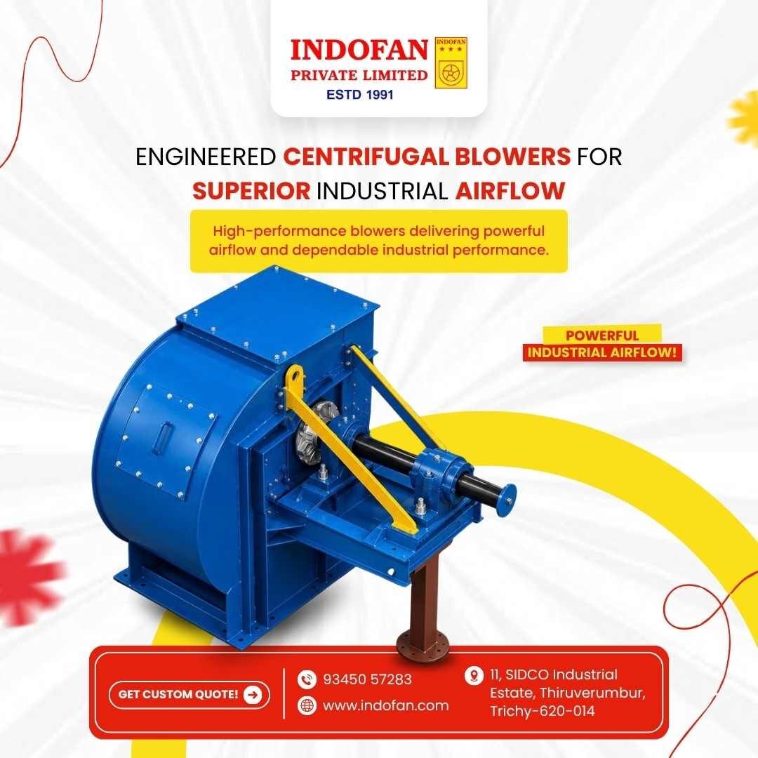 Mumbai, Machinery, Industrial Centrifugal Fan Manufacturer For Reliable Airflow