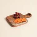 USD 19,  Round Acacia Wood Cutting Board With Handle, 12x0.75x16"