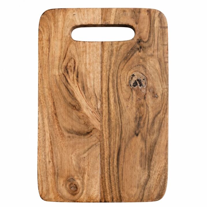 New York, Household Items, USD 14,  Acacia Wood Cutting Board With Built-In Handle, 8x0.75x12"