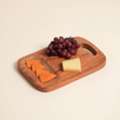 USD 14,  Handmade Acacia Wood Cutting Board With Handle, 7.75x12"