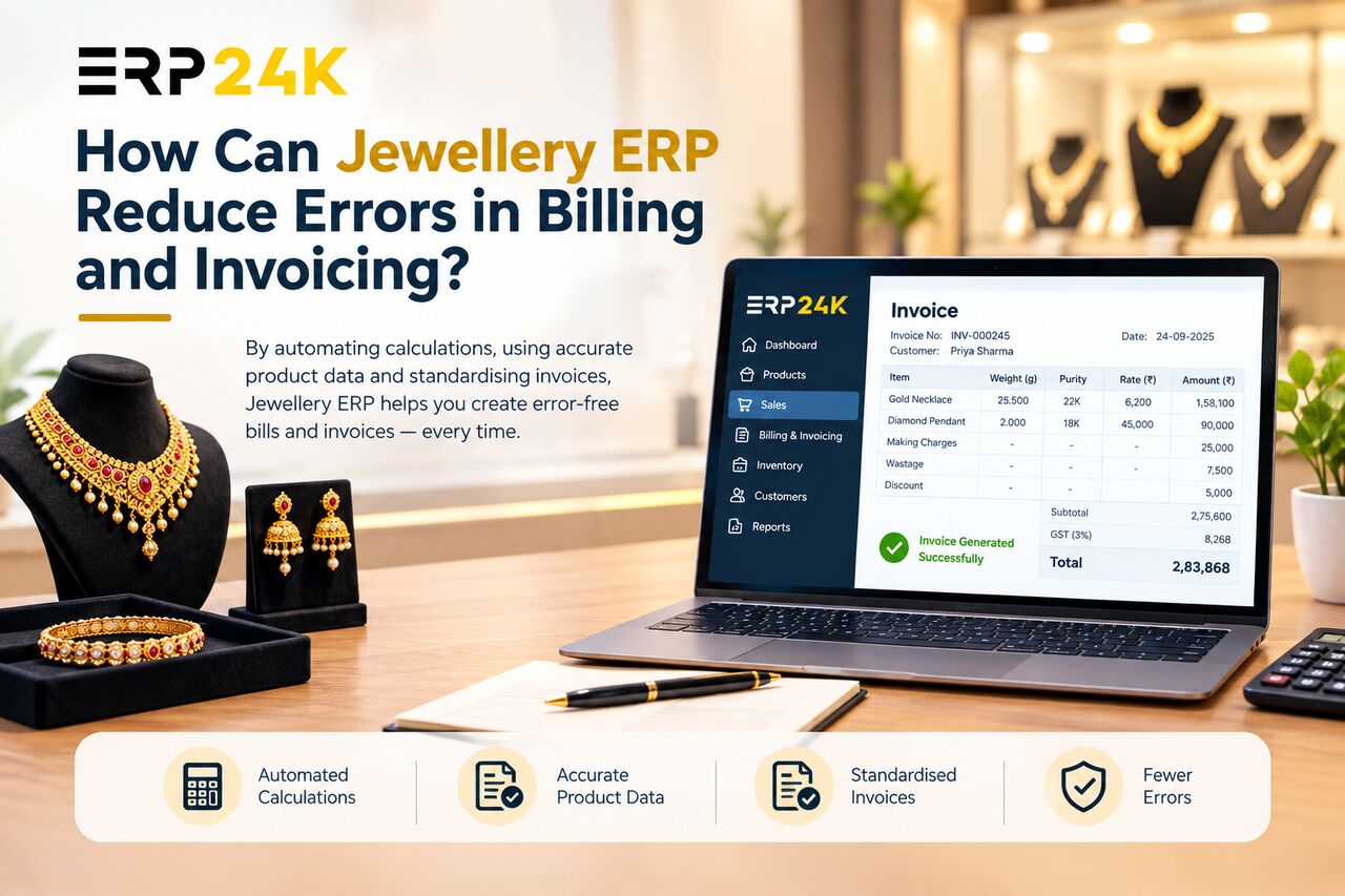 Hyderabad, Business, How Can Jewellery ERP Reduce Errors In Billing And Invoicing?