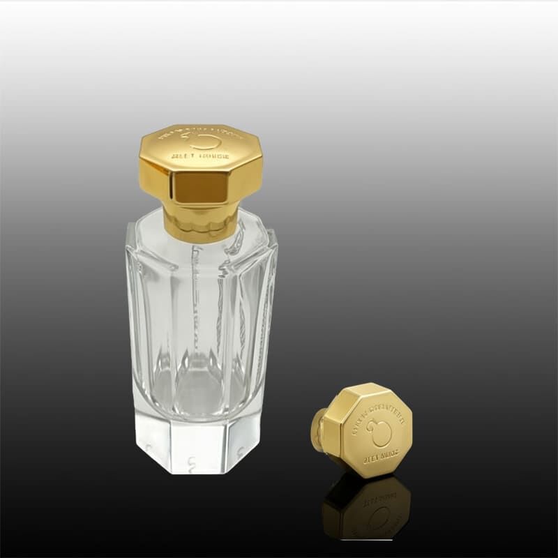 Los Angeles, Business Partners, Octagonal Embossed Gold Zamac Perfume Cap
