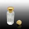 Octagonal Embossed Gold Zamac Perfume Cap