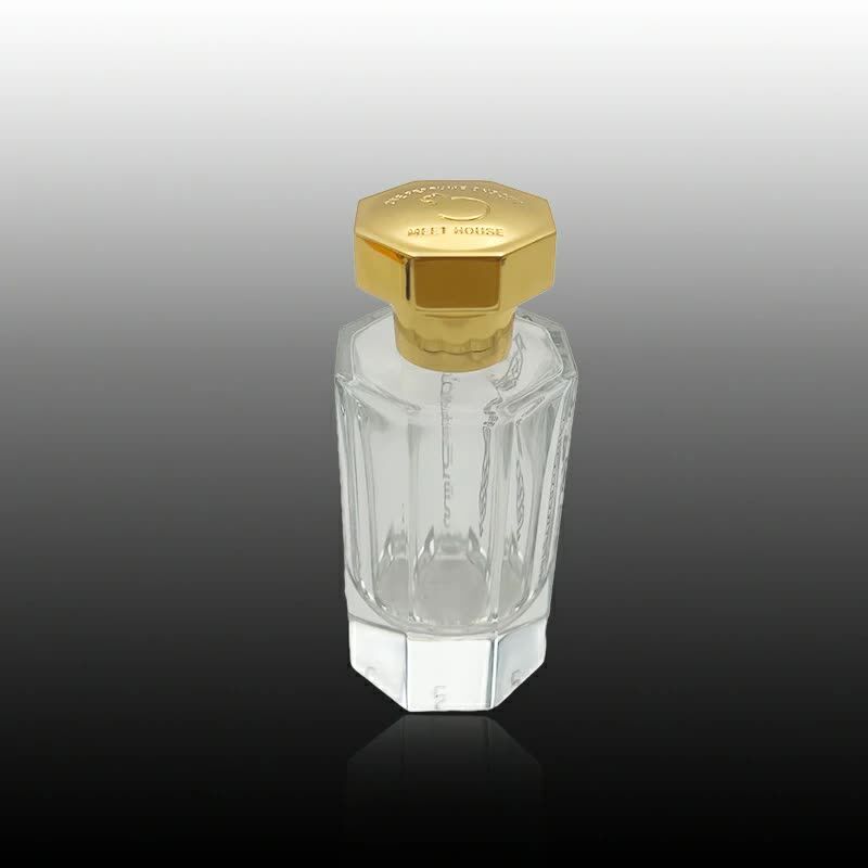 Los Angeles, Business Partners, Octagonal Embossed Gold Zamac Perfume Cap