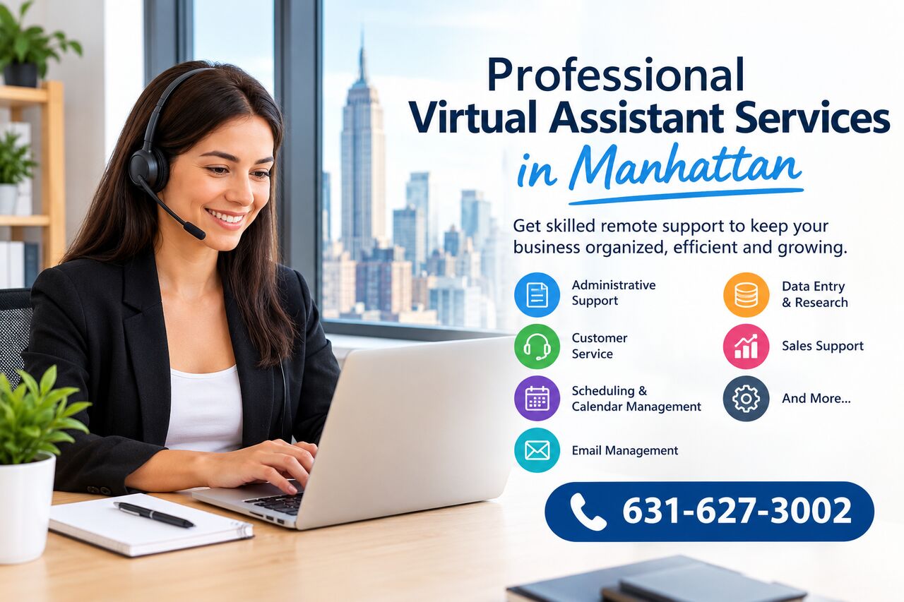 New York, Business, Professional Virtual Assistant Services In Manhattan