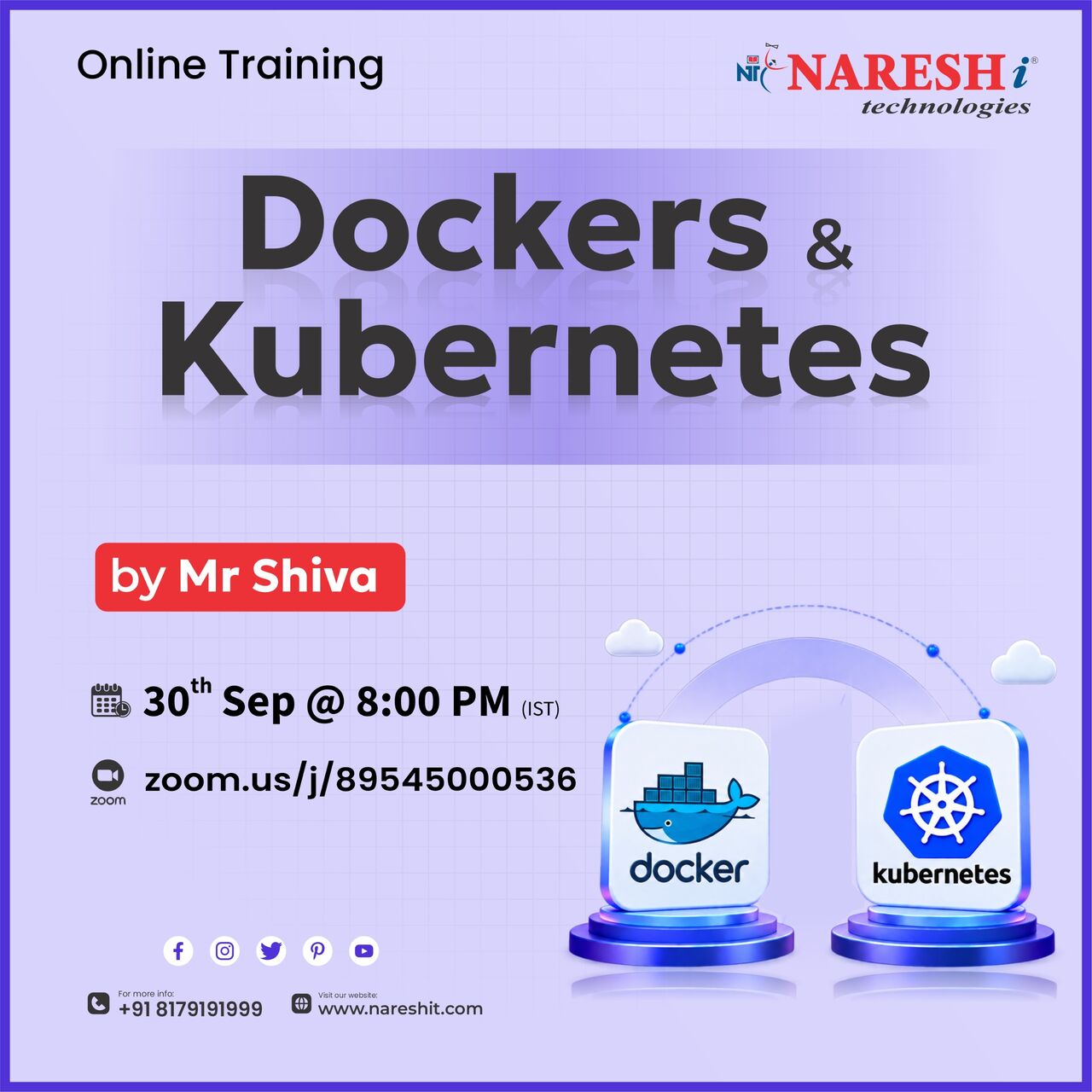 Hyderabad, Education, Master Docker & Kubernetes Certified Online Training - NareshIT