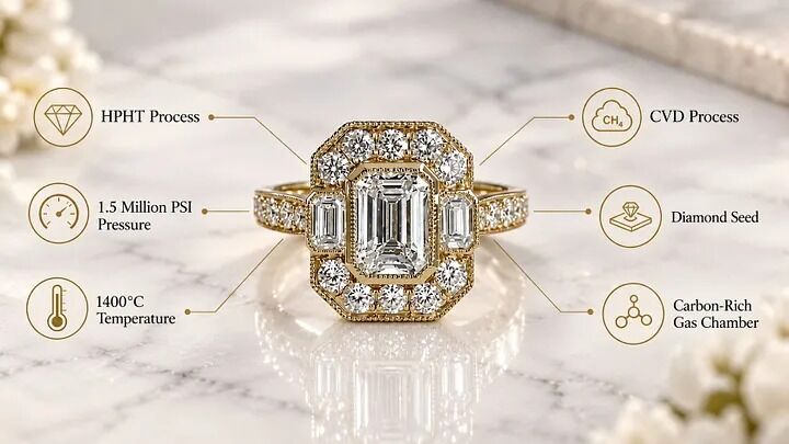 London, Jewelry, GBP 5750,  Premium Lab Grown Diamonds: Timeless Beauty And Brilliance