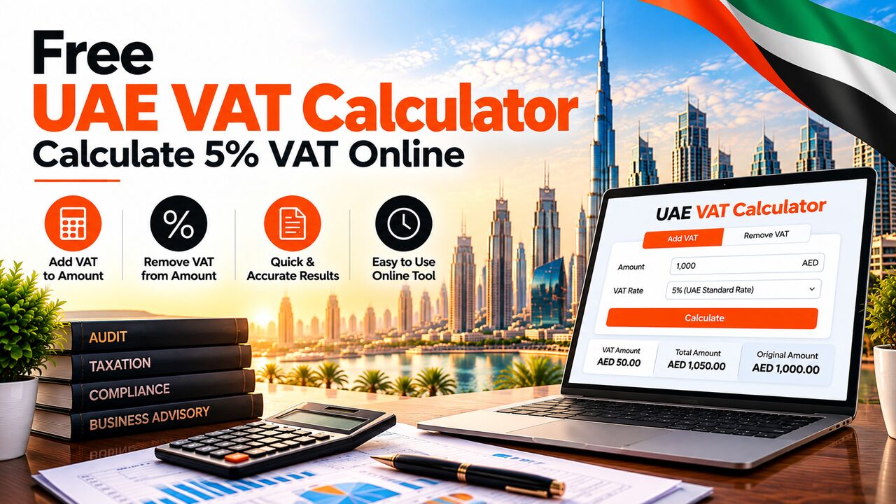 Dubai, Accounting, UAE VAT Calculator &ndash; Add Or Remove 5% VAT Instantly