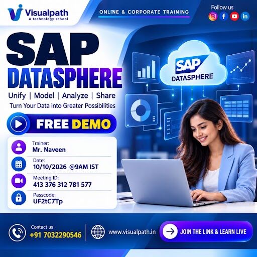 Hyderabad, Lessons Offered, Master SAP Datasphere With A Free Live Demo On Oct 10