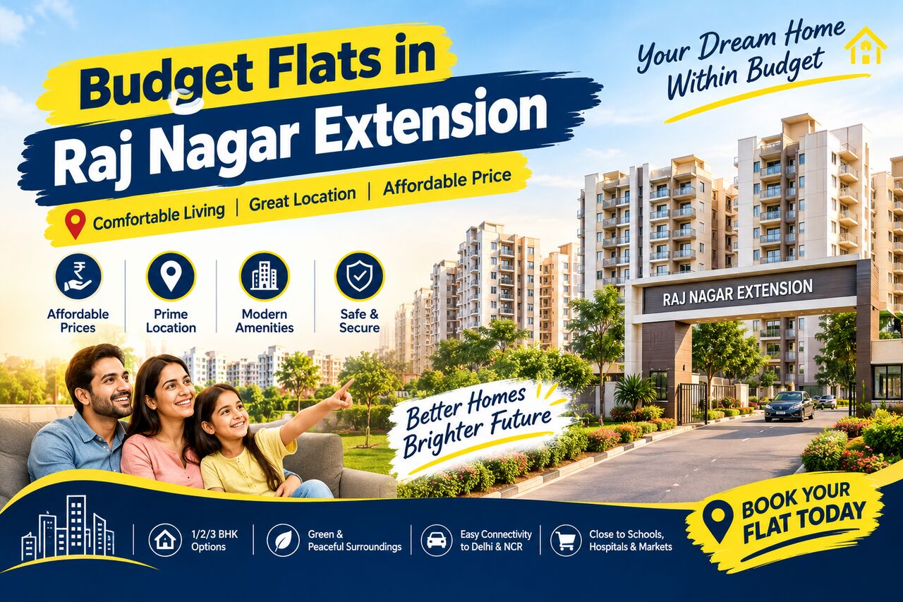 Ghaziabad, Real Estate, Budget Flats In Raj Nagar Extension For Comfortable Living