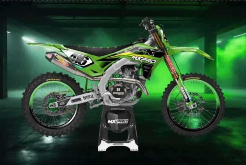 New York, Motorcycles, Durable Kawasaki Dirtbike Graphics For Racing