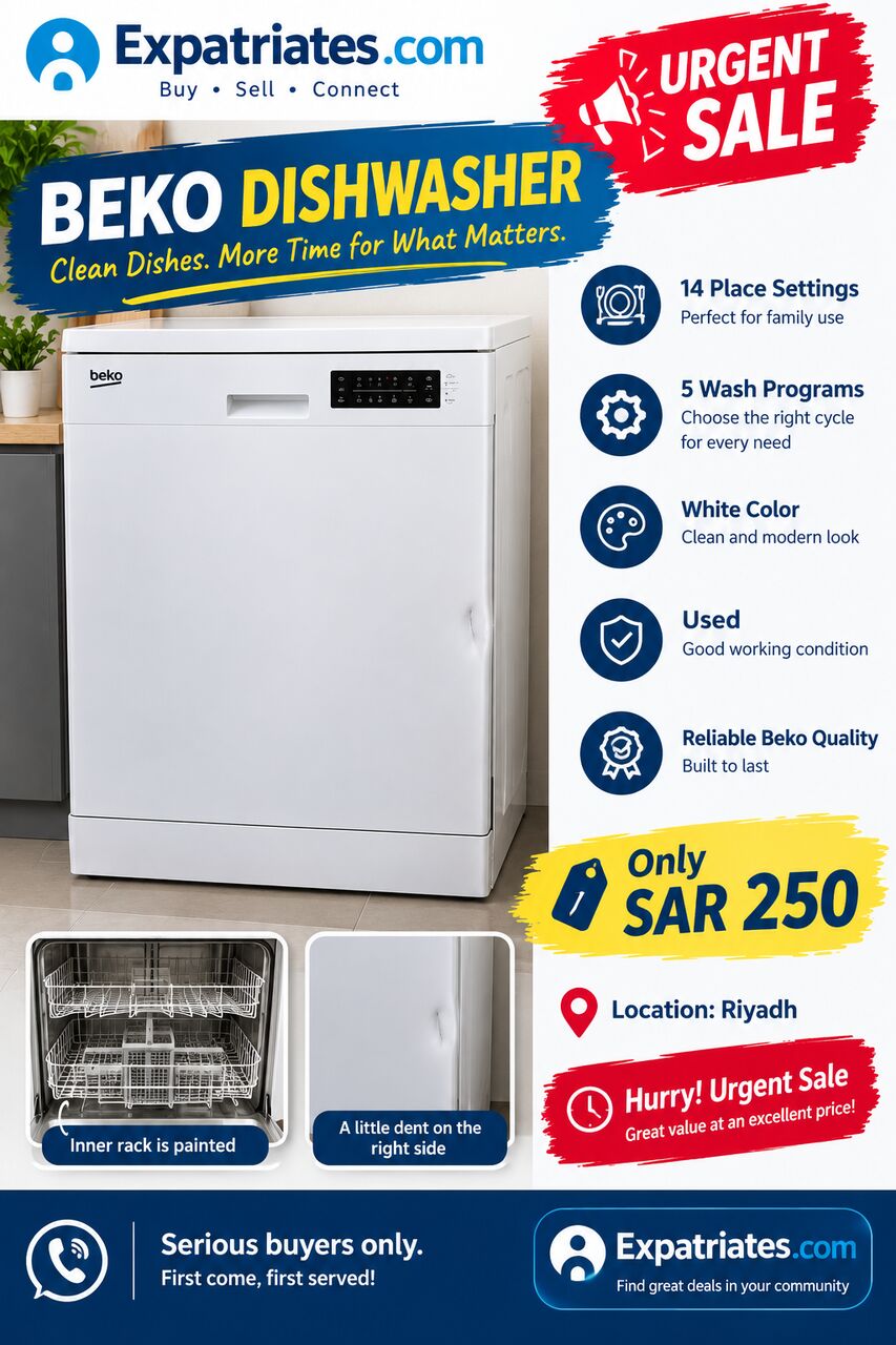 Umm Al Hamam, Appliances, SAR 250,  Beko Dishwasher