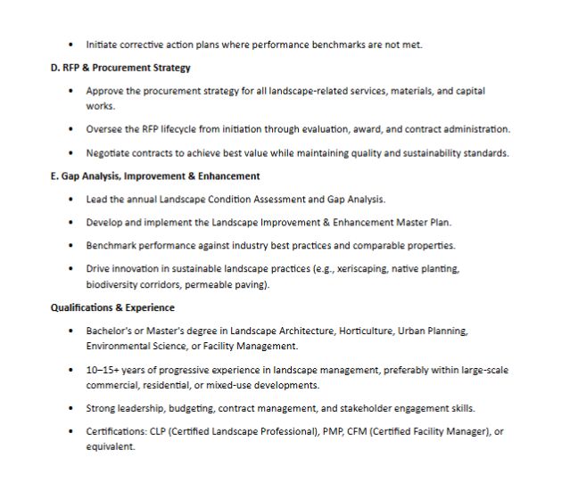Riyadh, Jobs, SENIOR LANDSCAPE ENGINEER  ------  For Rental Basis