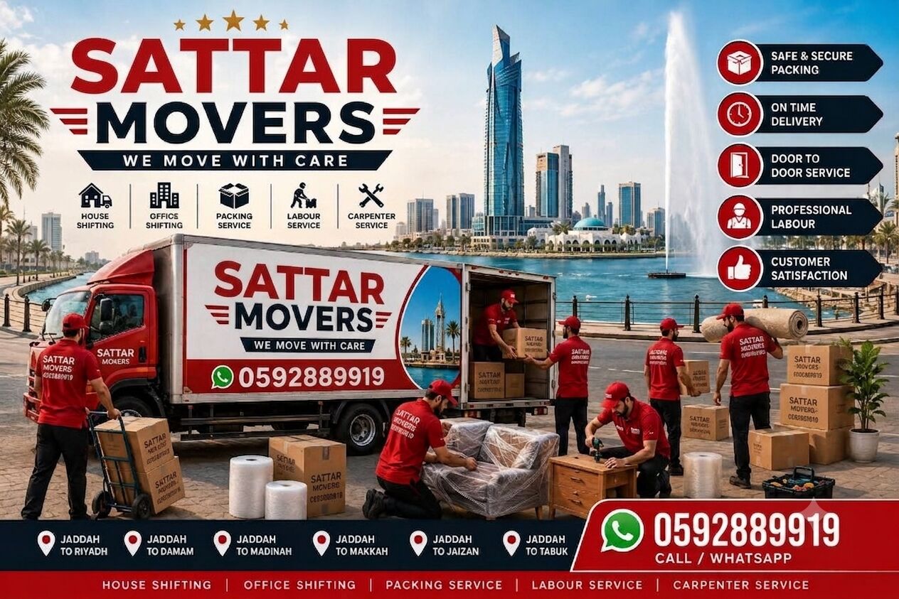 Jeddah, Household, SATTAR MOVERS AND PACKERS HOUSE SHIFTING SERVICE IN JEDDAH DYNA AND DABBAB 0592889919