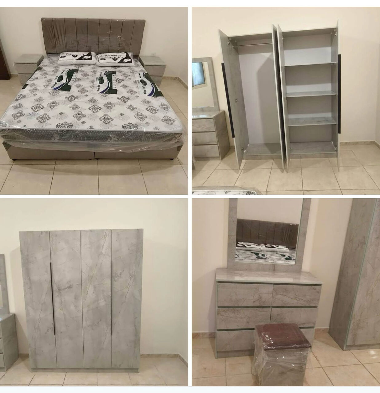 Jeddah, Furniture, SAR 33,  Complete Bedroom Set Brand New Available In Jeddah