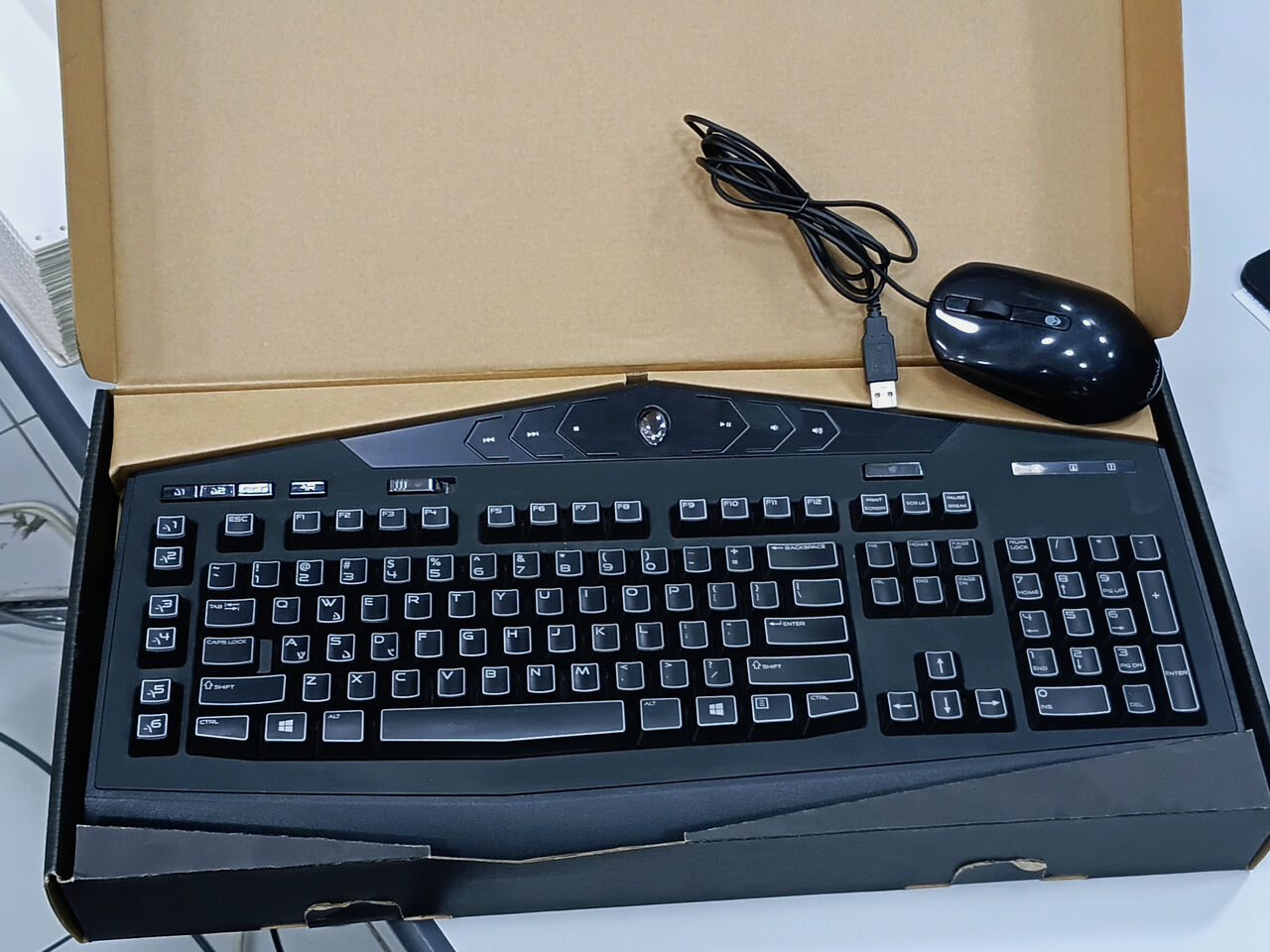 Riffa, Computers, BHD 20,  Alienware TactX Gaming Keyboard & Mouse Combo | Custom AlienFX RGB | 20 BD