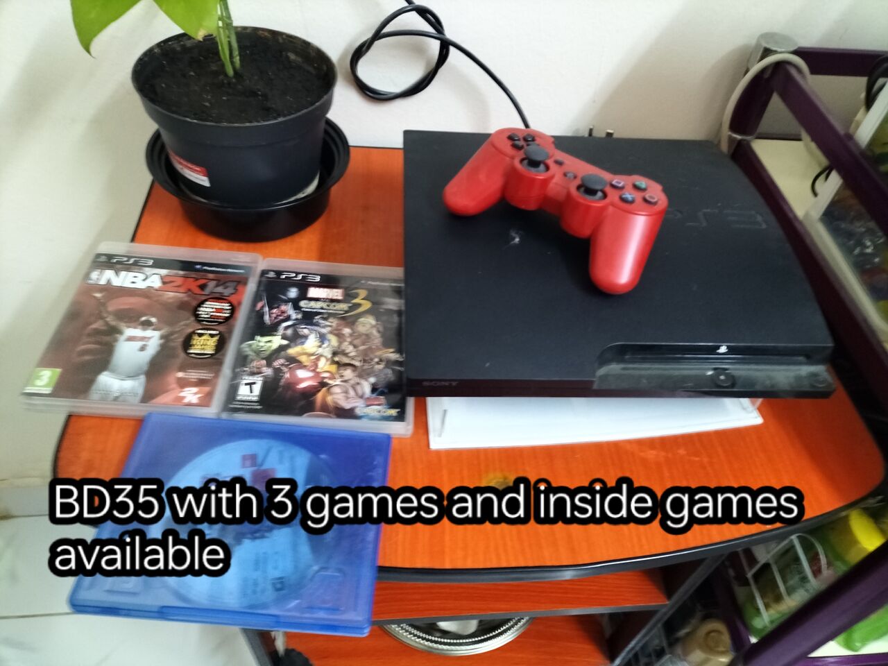 Gudaibiya, Video Games, BHD 35,  PS3 With Games Inside,+ 3 Games