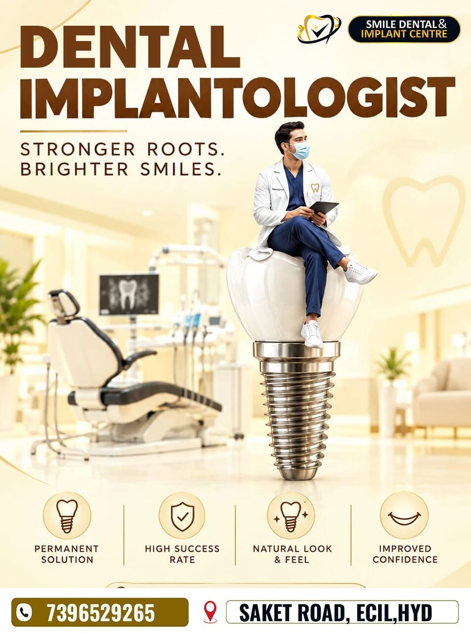 Hyderabad, Dental, Dental Implantologist In ECIL & A.S. Rao Nagar | Smile Dental And Implant Centre