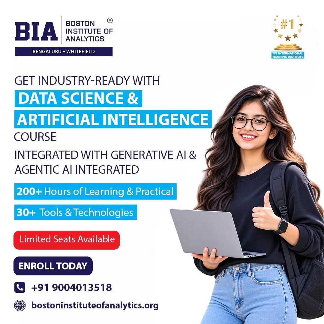 Bangalore, Education, Data Science Course In Online With Placement Guarantee