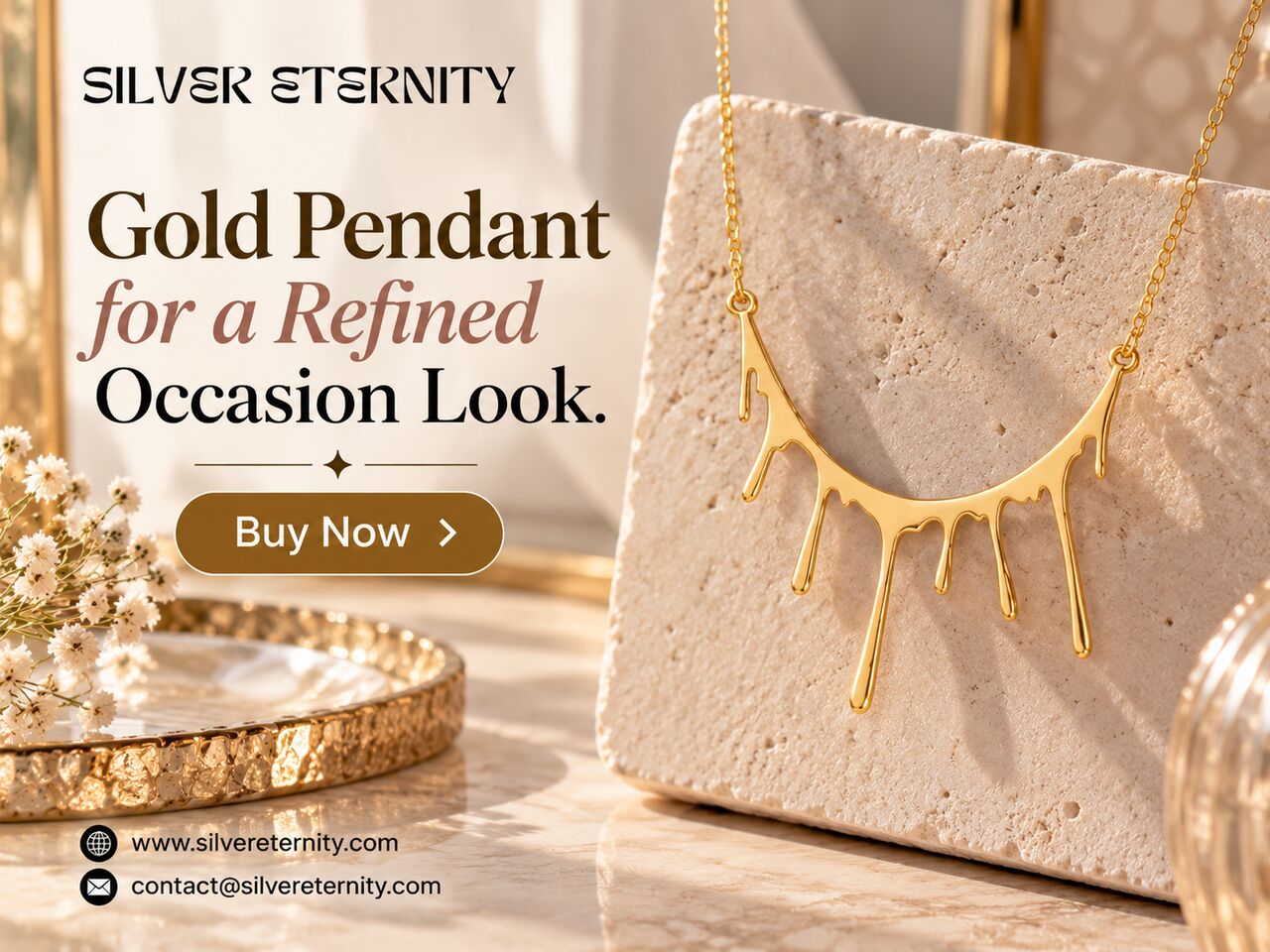 Jaipur, Jewelry, INR 7300,  Buy Now Gold Pendant For A Refined Occasion Look