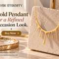 INR 7300,  Buy Now Gold Pendant For A Refined Occasion Look
