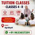 “TUITION CLASSES”  Classes 4 – 8  •	📐 Maths •	🔬 Science  •	📚 Hindi “strong Basics”, “ex