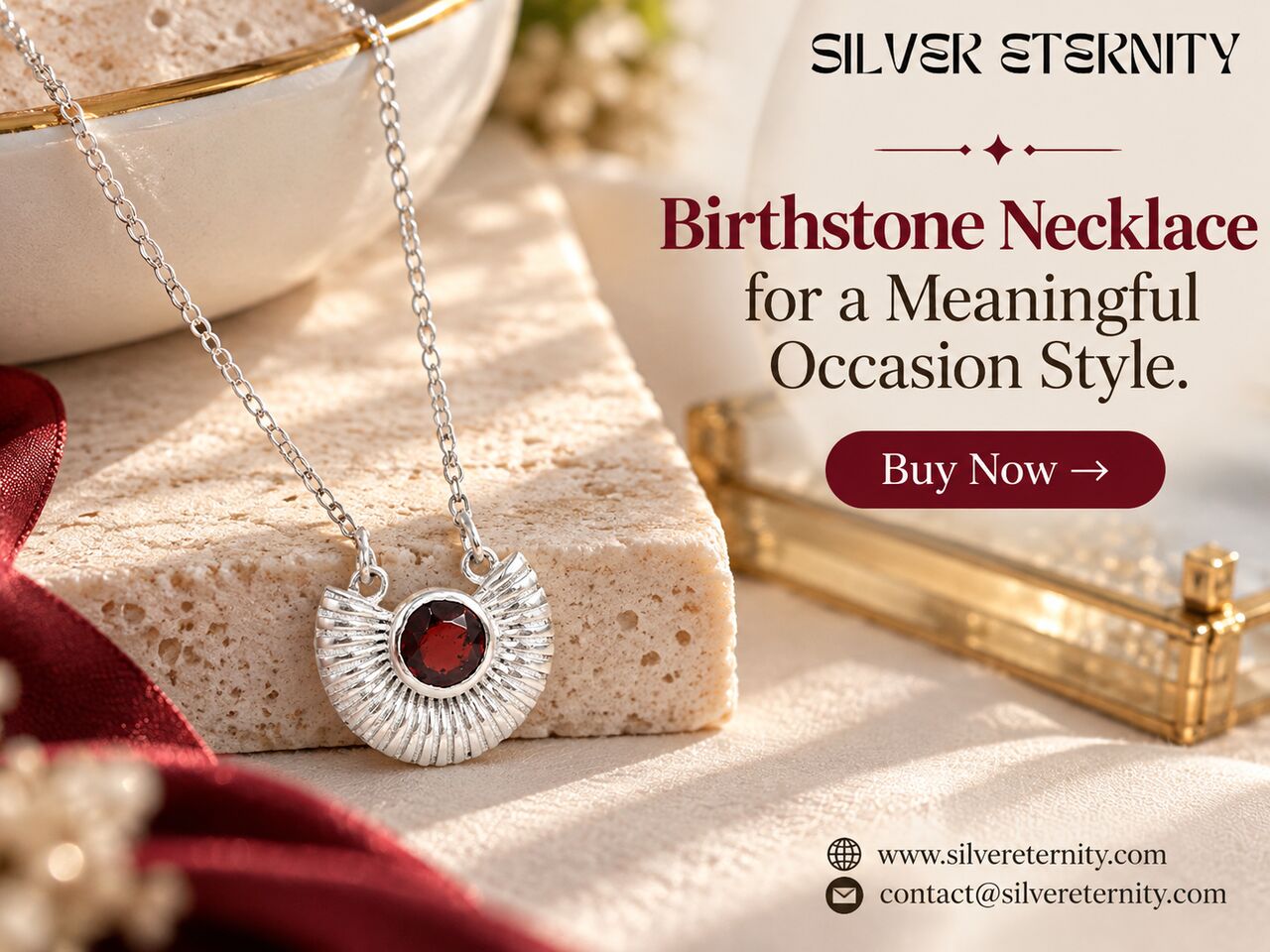 Jaipur, Jewelry, INR 8600,  Buy Now Birthstone Necklace For A Meaningful Occasion Style