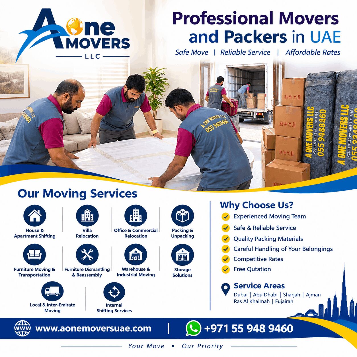 Dubai, Relocation, Cheap Movers Dubai | Furniture, Home & Office Moving