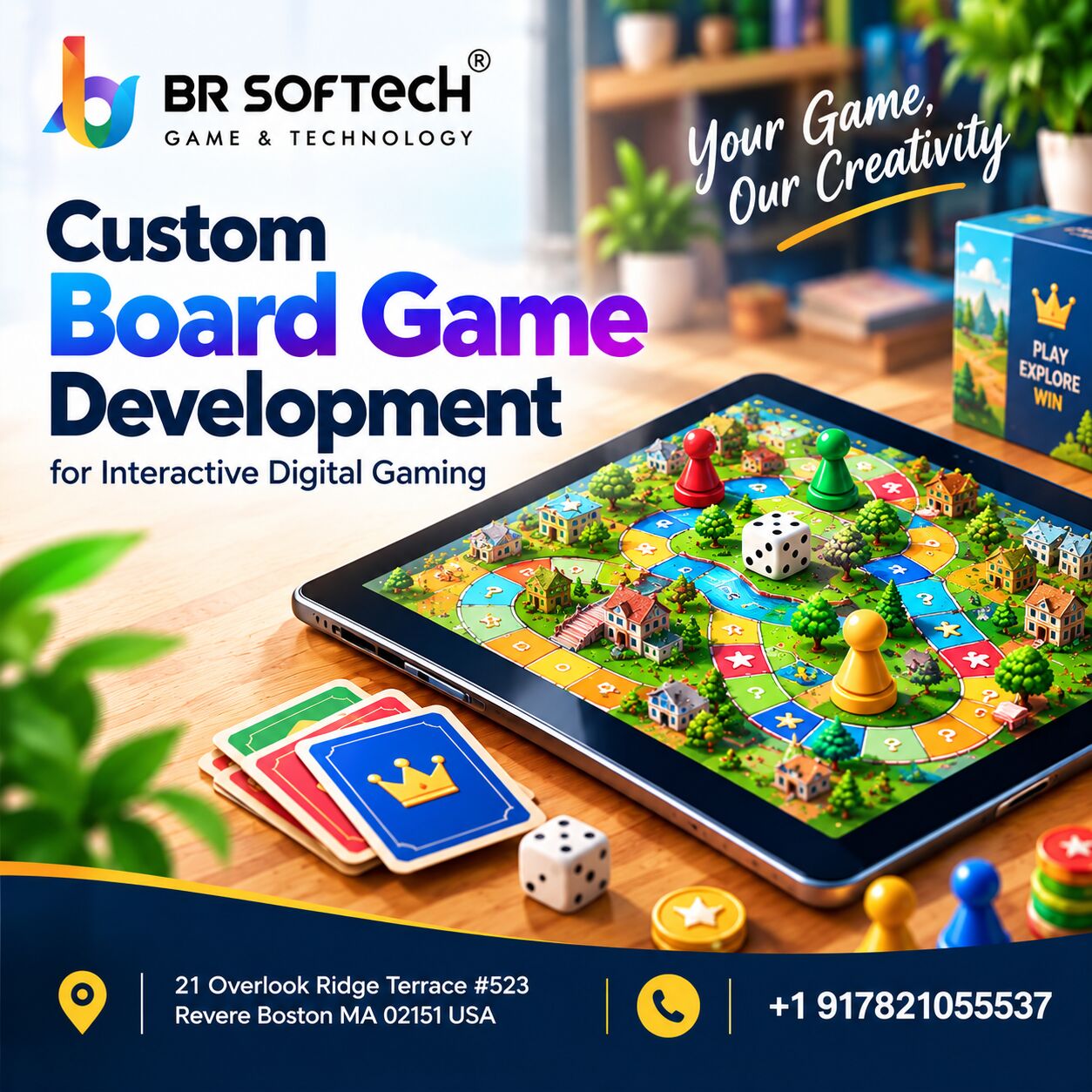 Boston, Technical, Custom Board Game Development For Interactive Digital Gaming