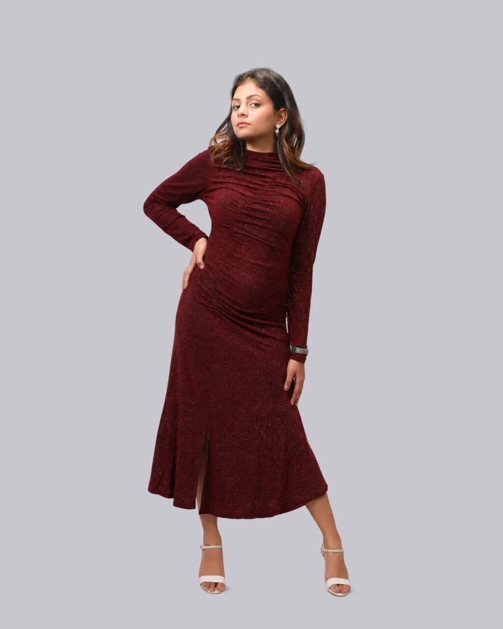 Chandigarh, Clothing & Accessories, INR 2199,  Buy Women&rsquo;s Black Glitter Midi Dress Online
