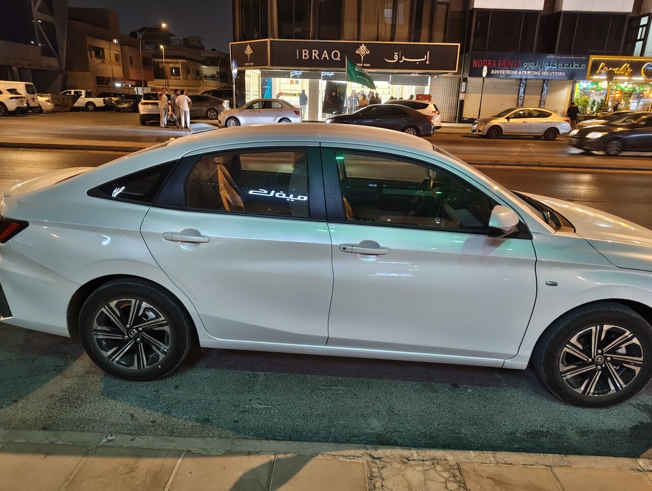 Riyadh, Vehicle Lease Transfer, SAR 1285,  Toyota Yaris 2026 Y Plus Pearl White - Sept Delivered - 700 Km Only Runned