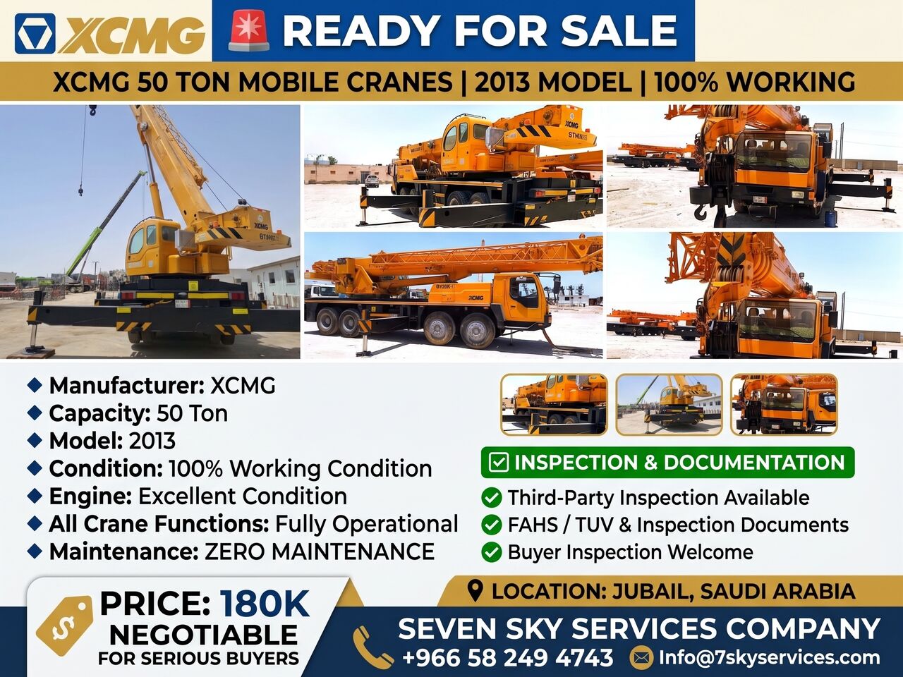 Jubail, Machinery, SAR 180000,  JCB